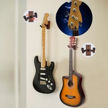 Guitar Wall Mount by SNIGJAT - 2 Pack Hanger