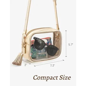Yarnic Clear Bag Stadium Approved Stylish Crossbody Purse