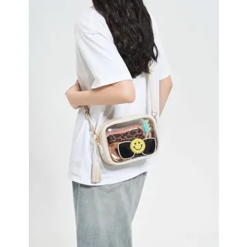 Yarnic Clear Bag Stadium Approved Stylish Crossbody Purse
