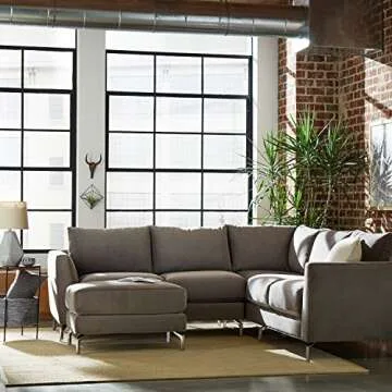 Rivet Mid Century Modern Diamond Cut Concrete Table Lamp