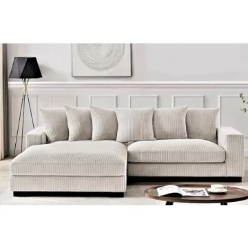 Luxe Oversized Two-Piece Sectional Couch with Chaise