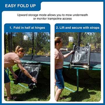 Trampoline Pro The Original Trampoline Slide and Climber Universal Trampoline Ladder Alternative Hea...