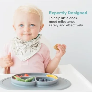 ezpz Mini Mat - Silicone Suction Plate for Toddlers