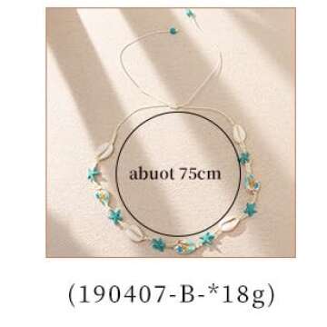 COLORFUL BLING Natural Shell Necklace Bracelet Anklet Set Handmade Seashell Turtle Starfish Adjustab...