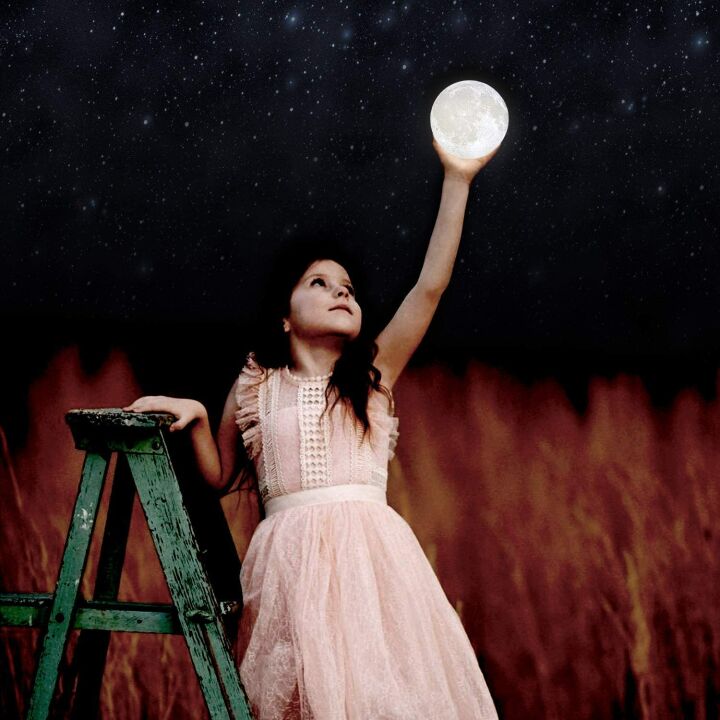 BRIGHTWORLD Moon Lamp - 3D Lunar Night Light