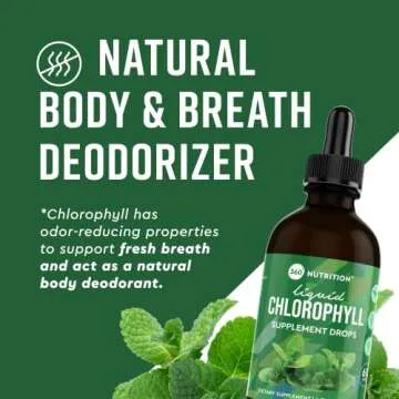 360 Nutrition Chlorophyll Drops with Peppermint Oil for Gut Health