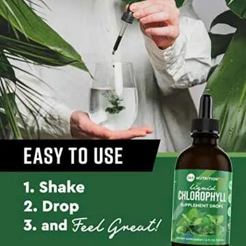 360 Nutrition Chlorophyll Drops with Peppermint Oil for Gut Health