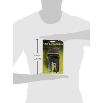 Marine Metal A-1 Air Bubbles Pump with Tubing & Air Stone for Live Bait (110 Volts), 5-10 Gallon, Multi-Coloured