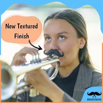 Brasstache Trumpet-stache XL Clip-on Mustache for Music