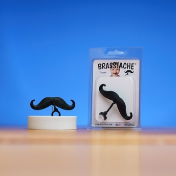 Brasstache Trumpet-stache XL Clip-on Mustache for Music