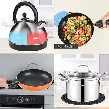 Smithcraft Silicone Trivet Mats for Hot Pans and Pots 4 Pack