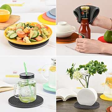 Smithcraft Silicone Trivet Mats for Hot Pans and Pots 4 Pack