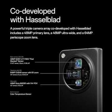 OnePlus Open, 16GB RAM+512GB, Dual-SIM, Emerald Dusk, US Factory Unlocked Android Smartphone, 4805 mAh Battery, 67W Fast Charging, Hasselblad Camera, 120Hz Fluid Display