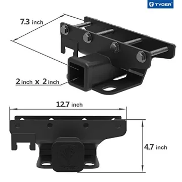 TYGER 2-inch Receiver Hitch & Wiring Harness for Jeep Wrangler
