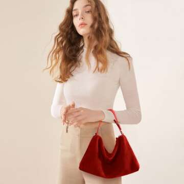 Chic Genuine Leather Suede Hobo Bags for Stylish Women - Versatile Designs