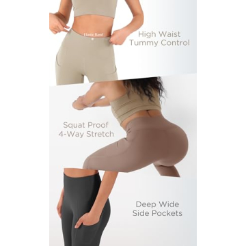 ODODOS Women's High Waisted Yoga Capris with Pockets,Tummy Control Non See Through Workout Sports Running Capri Leggings, Black,X-Large