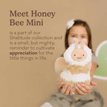 Slumberkins Honey Bear Board Book & Bee Mini - Nurture Gratitude & Emotional Intelligence for Ages 0...