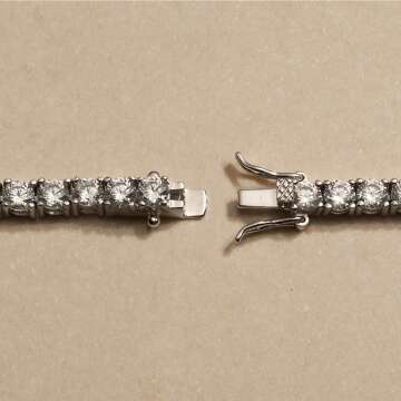 Ross-Simons Sterling Silver CZ Tennis Bracelet