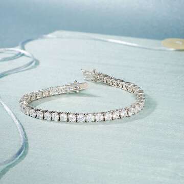 Ross-Simons Sterling Silver CZ Tennis Bracelet