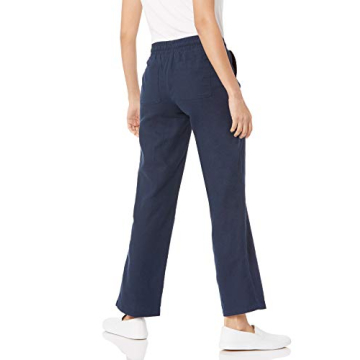 Amazon Essentials Women's Wide Leg Linen Blend Pants
