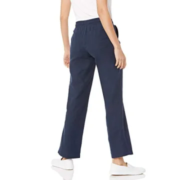 Amazon Essentials Women's Wide Leg Linen Blend Pants