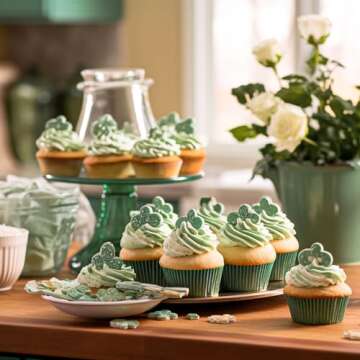 Whaline 300Pcs Green Cupcake Liners Olive Dark Green Baking Cups Wedding Baby Shower Cupcake Wrappers Holders Muffin Liners for Bridal Shower Birthday Party Decorations