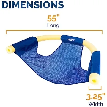 SwimWays Mesh Floating Pool Chair Noodle Slings 4 Pack
