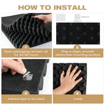 48x24 Acoustic Soundproof Panels - Exceptional Noise Control