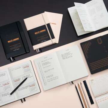 LEUCHTTURM1917 The Official Bullet Journal Edition 2 - Notebook Built for BuJo, Medium A5 204 Pages ...