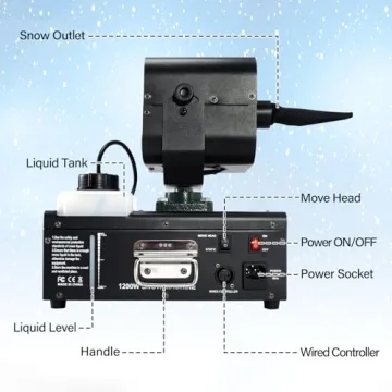 TCFUNDY Snow Machine - Make Realistic Snow Effects