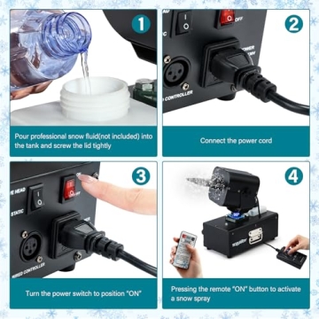 TCFUNDY Snow Machine - Make Realistic Snow Effects