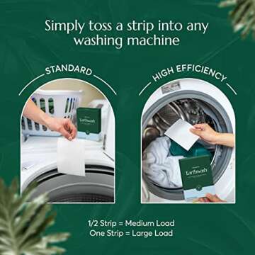 CLEANOMIC Laundry Detergent Sheets (Up To 192 Loads) 96 Ocean Breeze Sustainable Sanitizer Strips - Ideal for Travel & Home Liquidless Laundry by Cleanomic