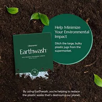 CLEANOMIC Laundry Detergent Sheets (Up To 192 Loads) 96 Ocean Breeze Sustainable Sanitizer Strips - Ideal for Travel & Home Liquidless Laundry by Cleanomic