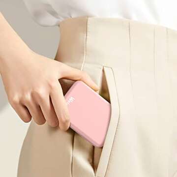 wobsion Rechargeable Travel Mirror,1x/3x Magnification Compact Mirror,3 Color Lights Pocket Mirror,D...