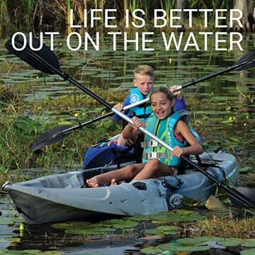 BKC FK184 Kayak - Premium Memory Foam, Paddle & Holders Included