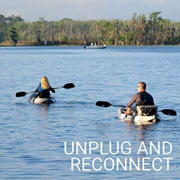 BKC FK184 Kayak - Premium Memory Foam, Paddle & Holders Included