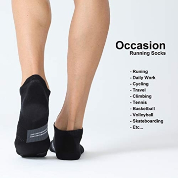 CelerSport Men's Running Ankle Socks - Comfortable & Durable