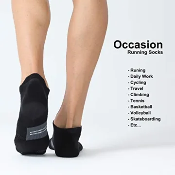 CelerSport Men's Running Ankle Socks - Comfortable & Durable