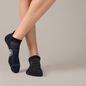 CelerSport Men's Running Ankle Socks - Comfortable & Durable