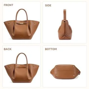 BOSTANTEN Vegan Leather Designer Tote Bags for Women