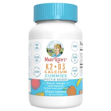 Vegan Calcium Gummies with D3 & K2 for Bone Health