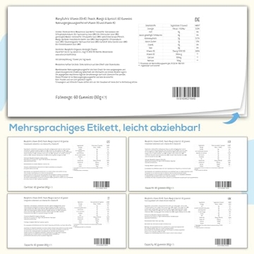 Vegan Calcium Gummies with D3 & K2 for Bone Health