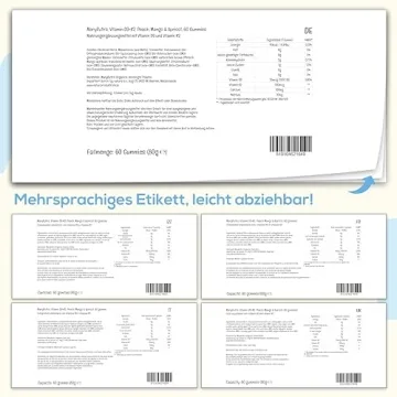 Vegan Calcium Gummies with D3 & K2 for Bone Health