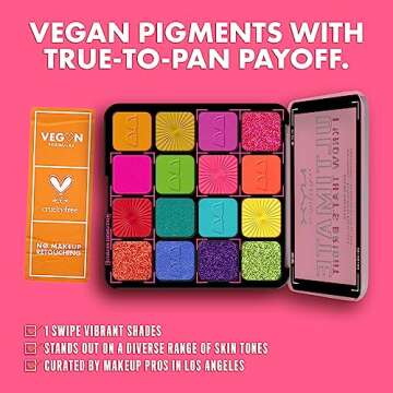 NYX PROFESSIONAL MAKEUP, Ultimate Shadow Palette, Eyeshadow Palette - I Know That's Bright