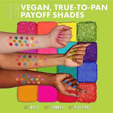 NYX PROFESSIONAL MAKEUP, Ultimate Shadow Palette, Eyeshadow Palette - I Know That's Bright