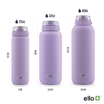 Stay Cool with the Ello 22oz Stainless Steel Water Bottle