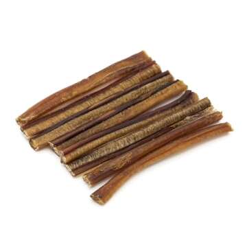 Best Bully Sticks for Dogs, 6 Inch, 8oz Pack - 100% Natural Grass-Fed Beef, Dog Bully Sticks for Medium/Large Dogs, Grain & Rawhide Free Dog Chews