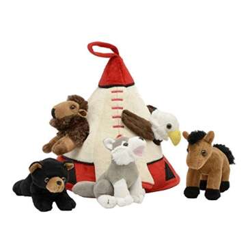 Indian Teepee Plush Play Set - Soft & Enchanting Adventure