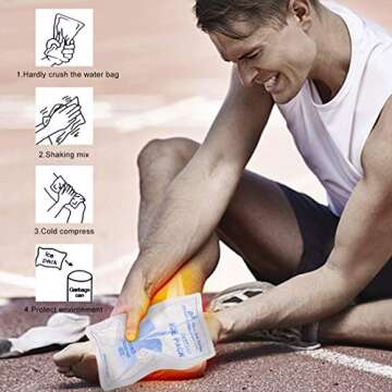 Monoki First Aid Kit Survival Kit, Emergency Survival Kit Medical Supplies Trauma Bag Safety First Aid Kit for Home, Office, School, Car, Boat, Travel, Camping, Hiking, Sports, Adventures