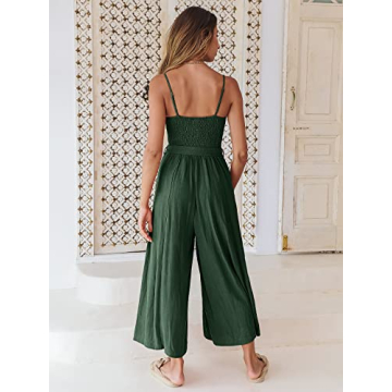 Summer Jumpsuit for Women | ANRABESS Casual Wide Leg Overalls